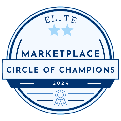 elite marketplace circle of champions logo 2024